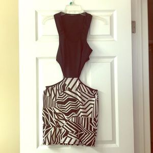 Super Sexy One Piece Dress! Black/White